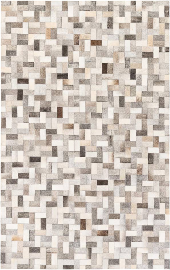 Detail image of 5' x 8' Cowhide Stocks Rug