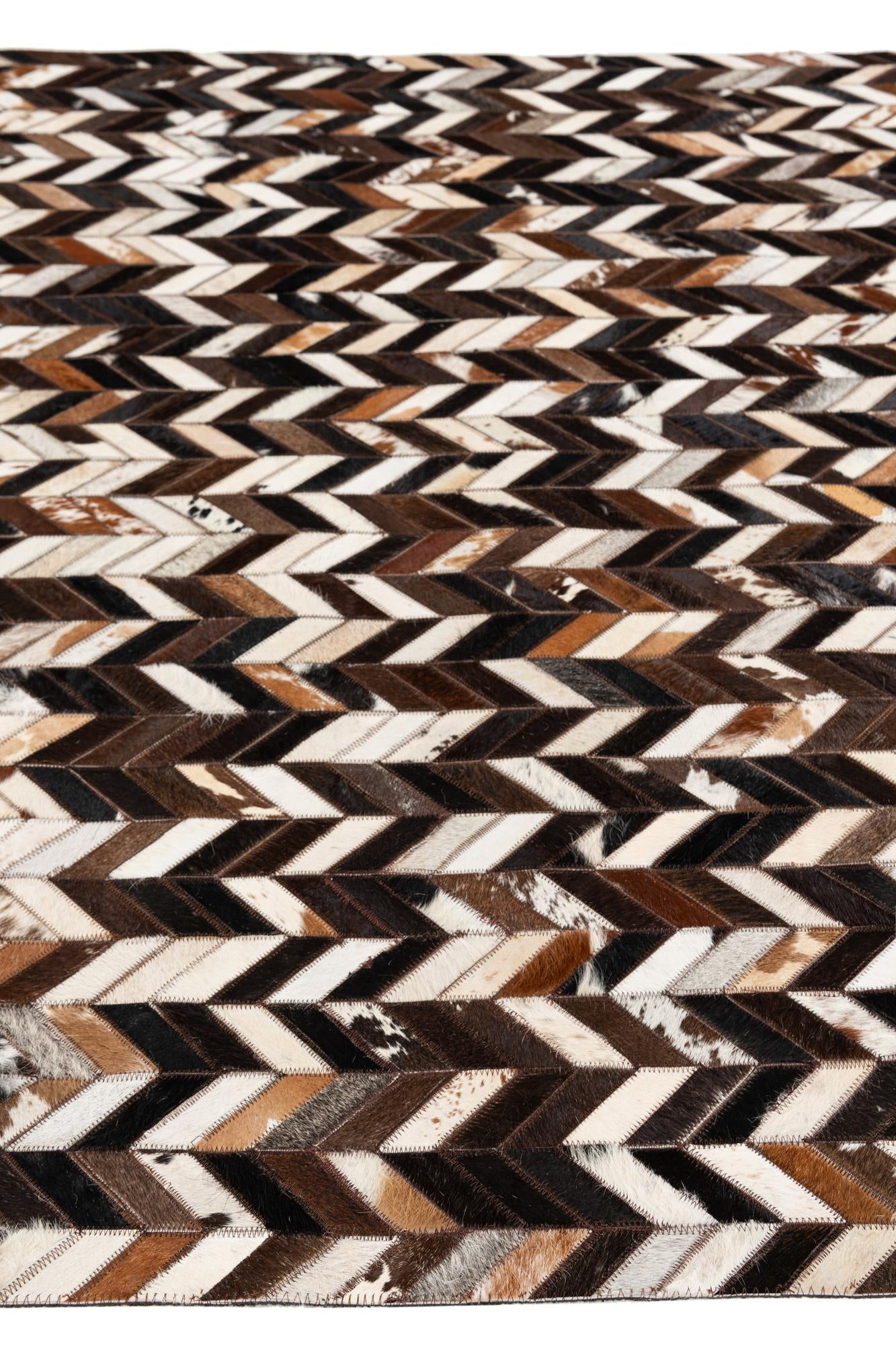4' 11 x 8' Cowhide Stocks Rug