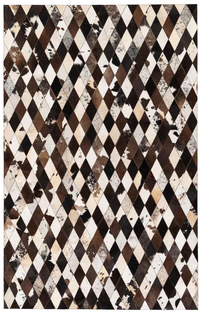 5' 2 x 8' 1 Cowhide Stocks Rug