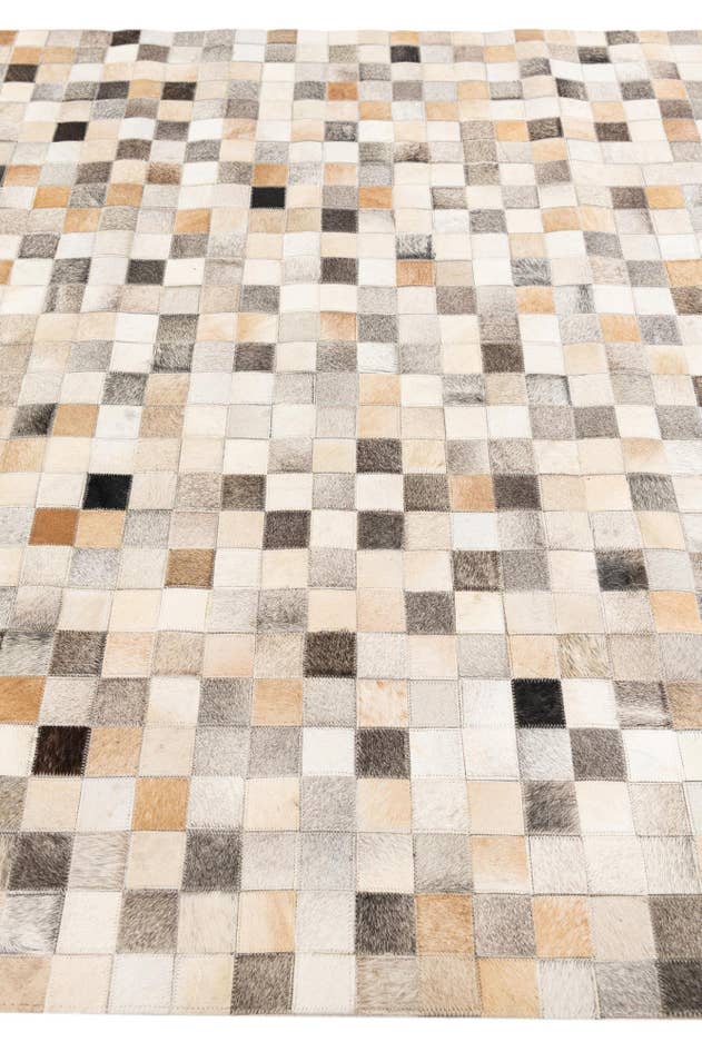 Detail image of 5' 1 x 7' 9 Cowhide Stocks Rug