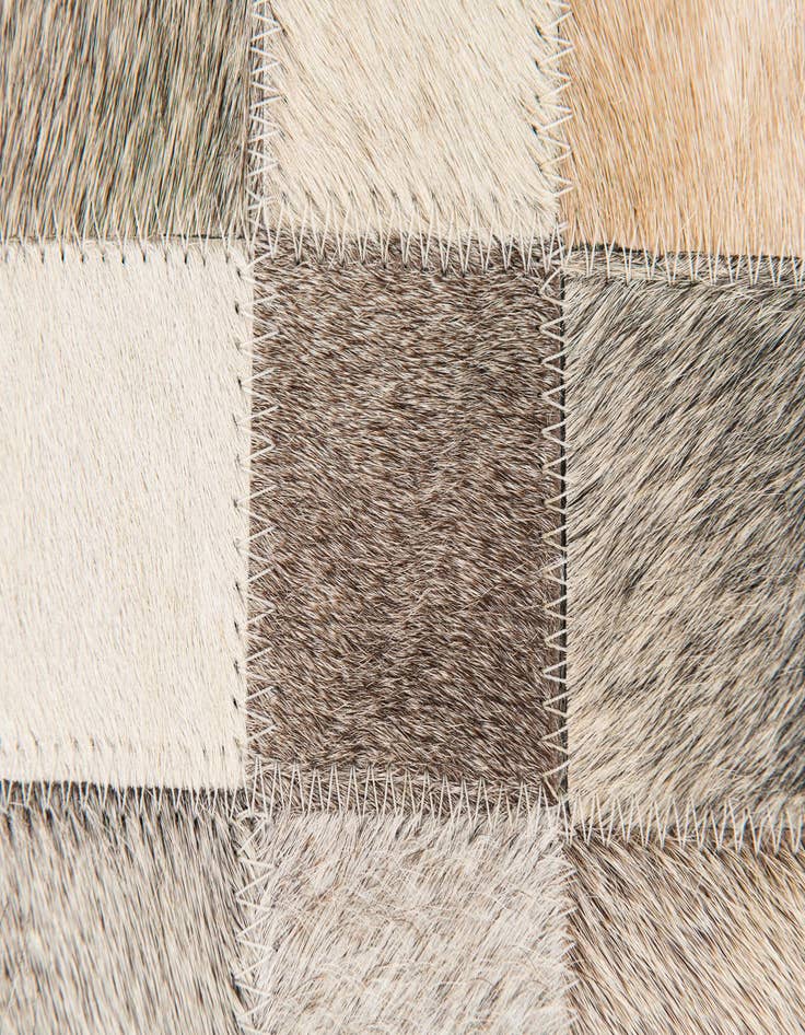 Detail image of 5' 1 x 7' 9 Cowhide Stocks Rug