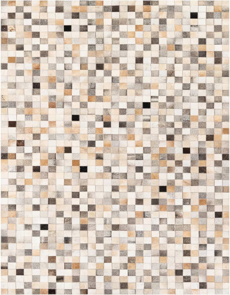 Detail image of 5' 1 x 7' 9 Cowhide Stocks Rug
