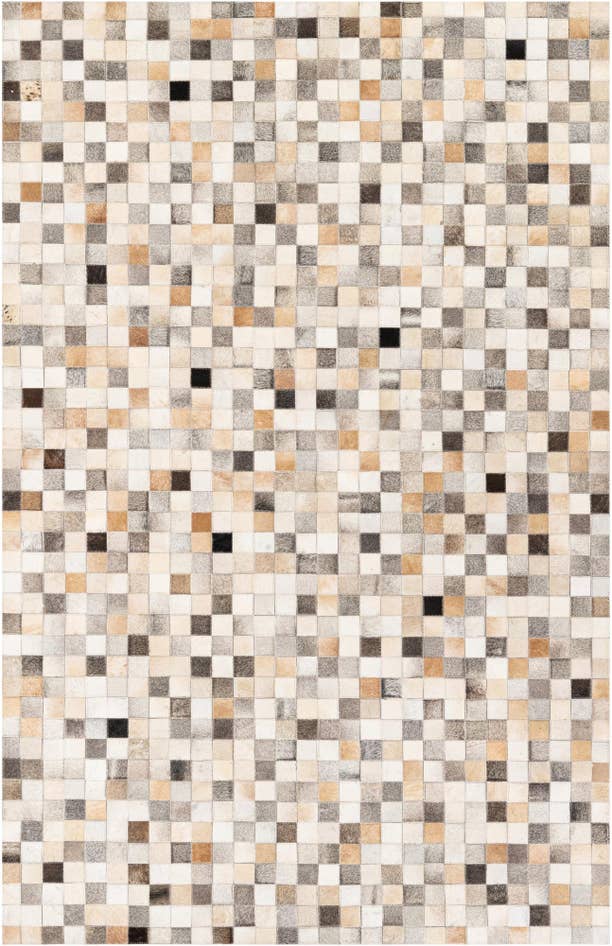 Detail image of 5' 1 x 7' 9 Cowhide Stocks Rug