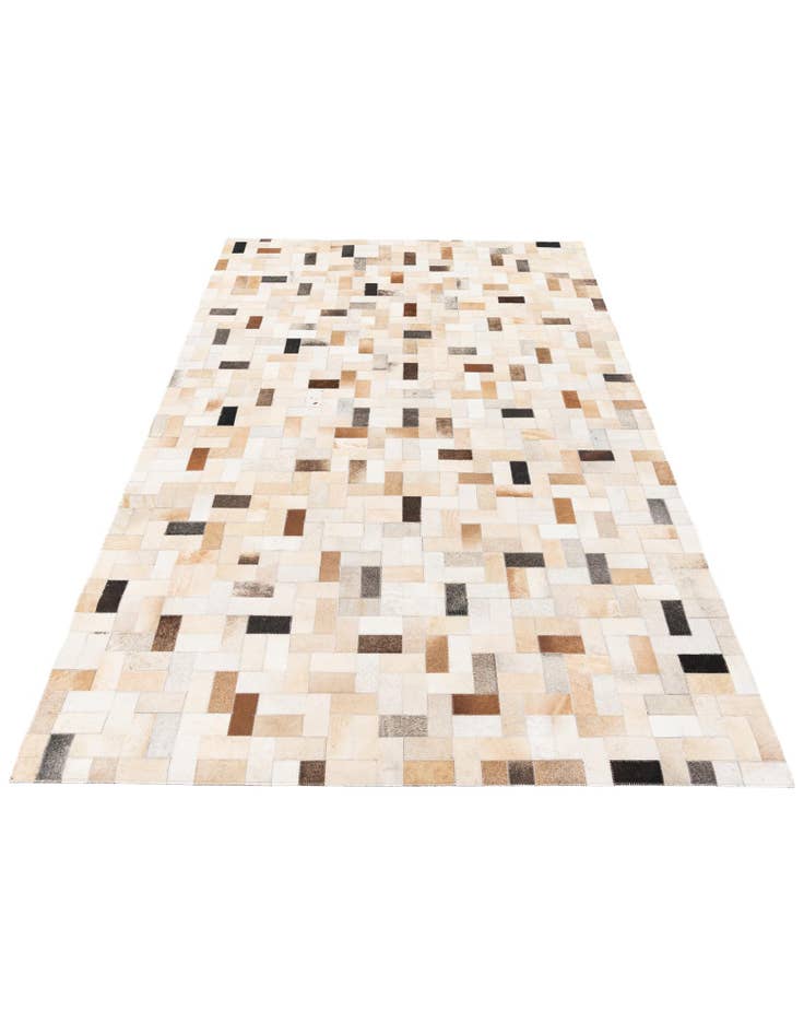 Detail image of 5' 1 x 7' 11 Cowhide Stocks Rug