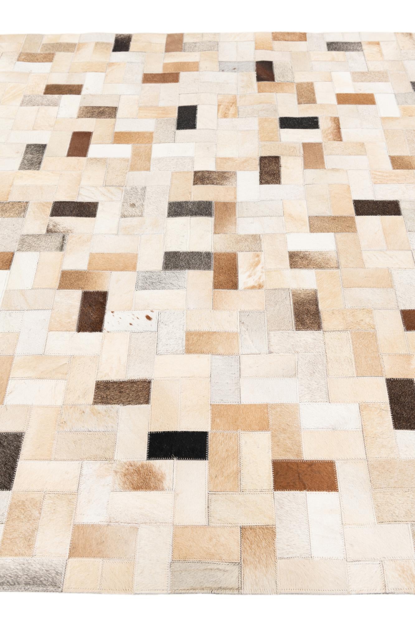 5' 1 x 7' 11 Cowhide Stocks Rug