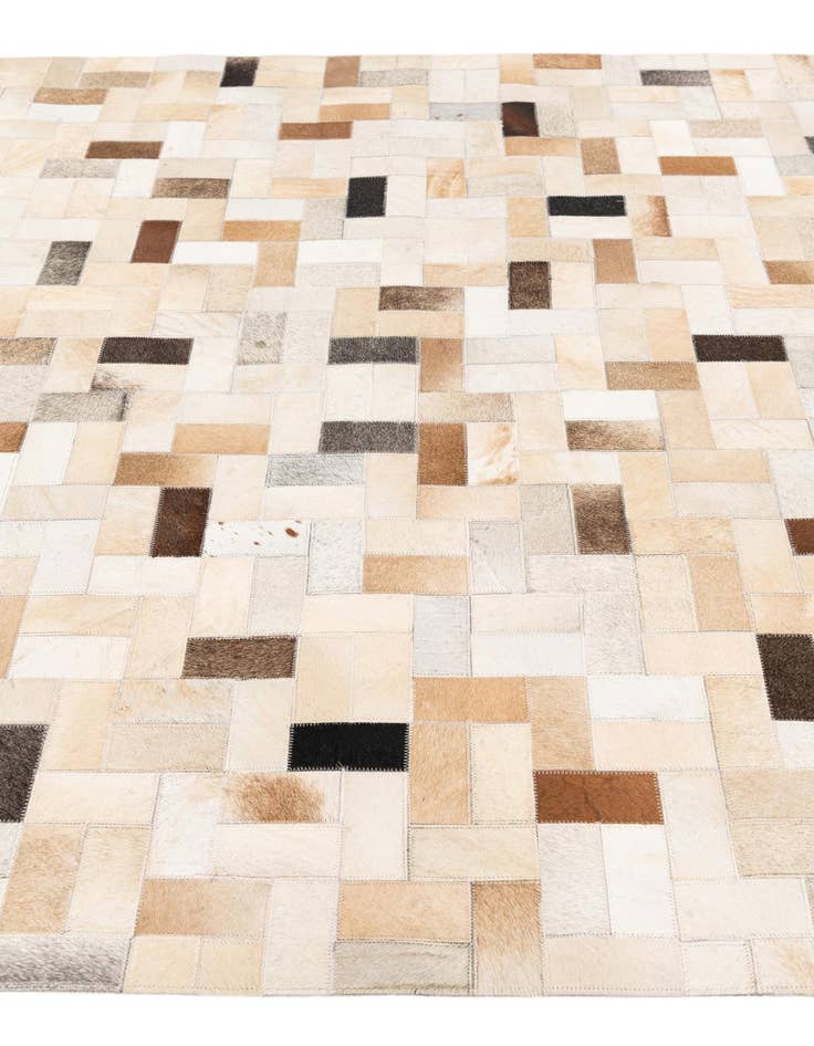 Detail image of 5' 1 x 7' 11 Cowhide Stocks Rug