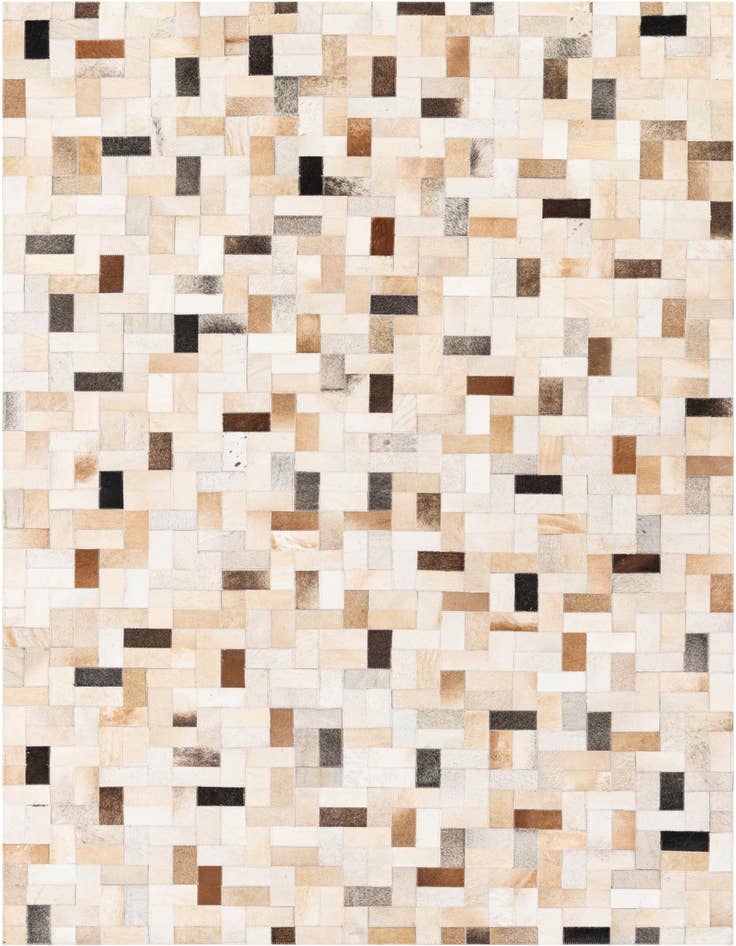 Detail image of 5' 1 x 7' 11 Cowhide Stocks Rug