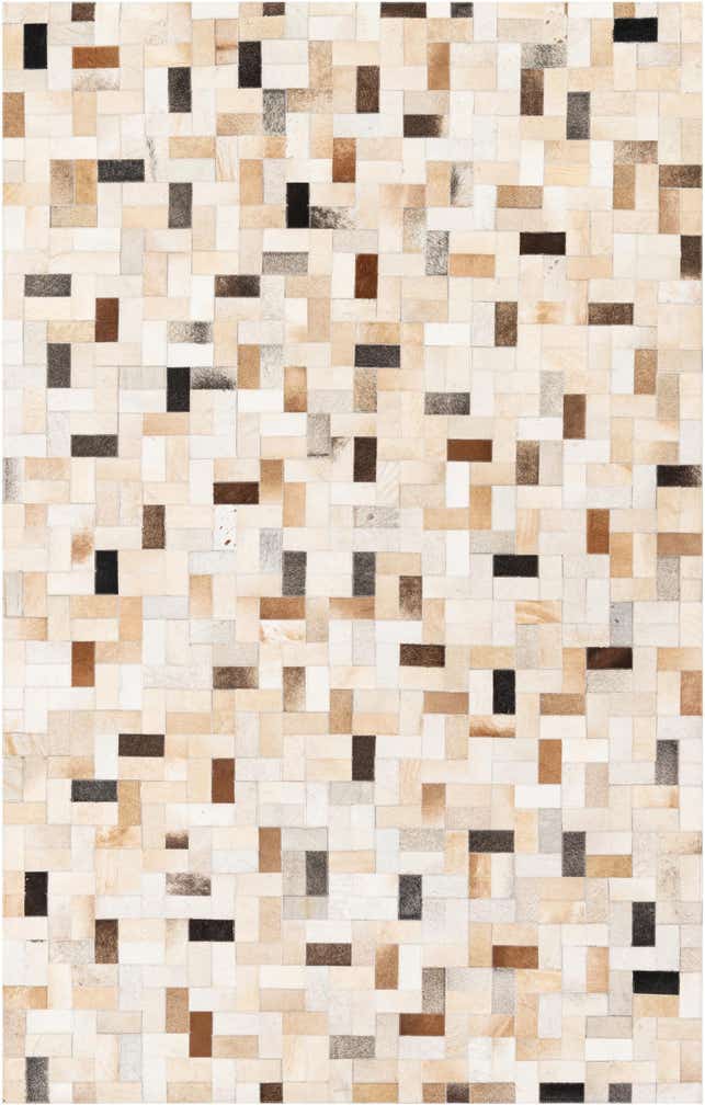5' 1 x 7' 11 Cowhide Stocks Rug