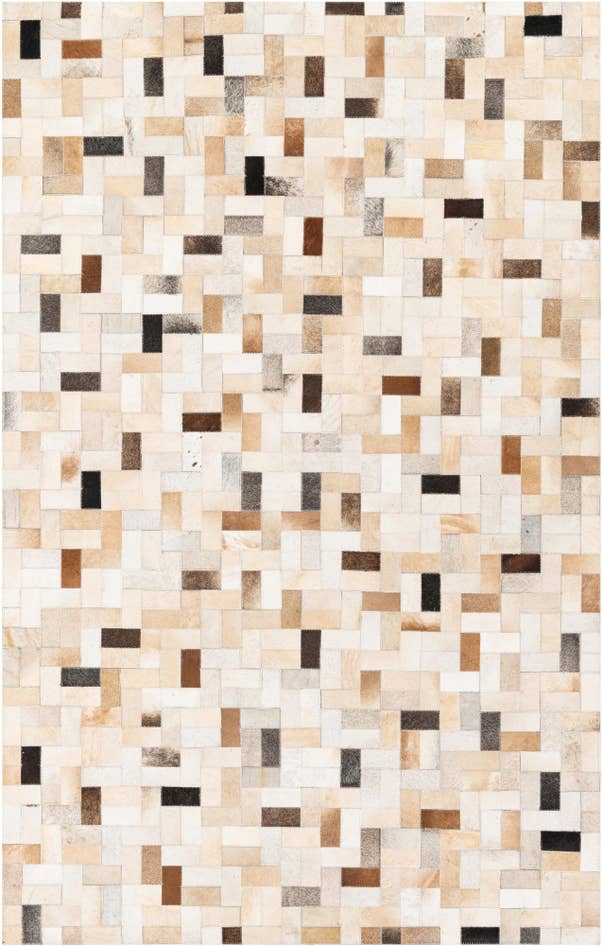 Detail image of 5' 1 x 7' 11 Cowhide Stocks Rug