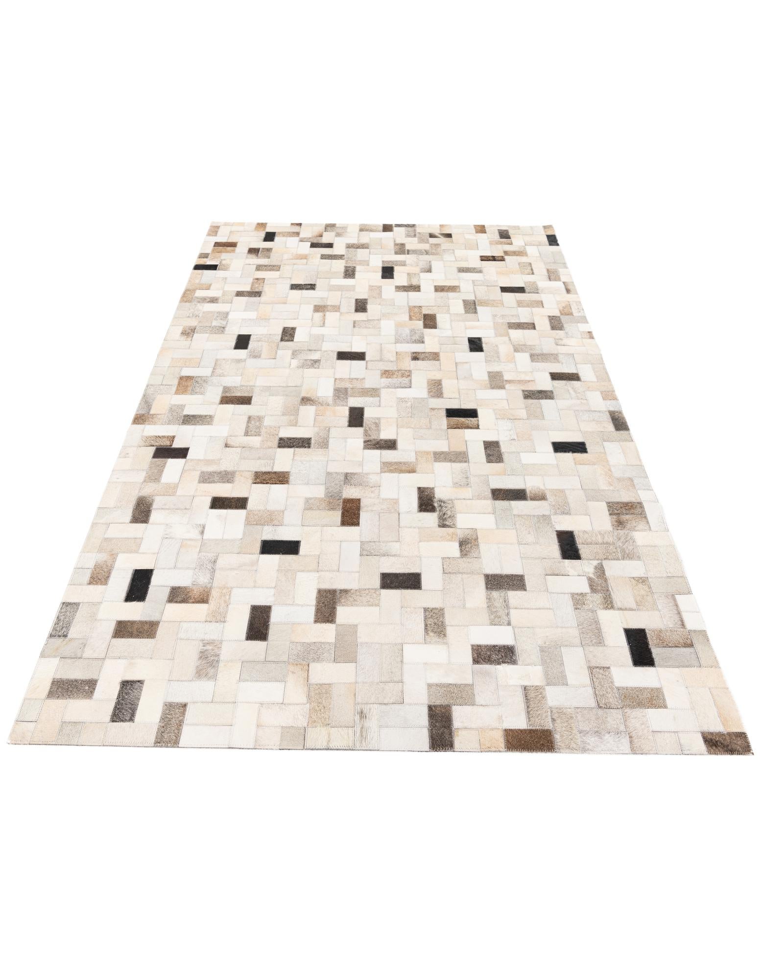 5' x 7' 11 Cowhide Stocks Rug