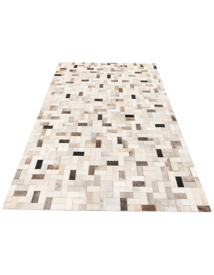 Detail image of 5' x 7' 11 Cowhide Stocks Rug