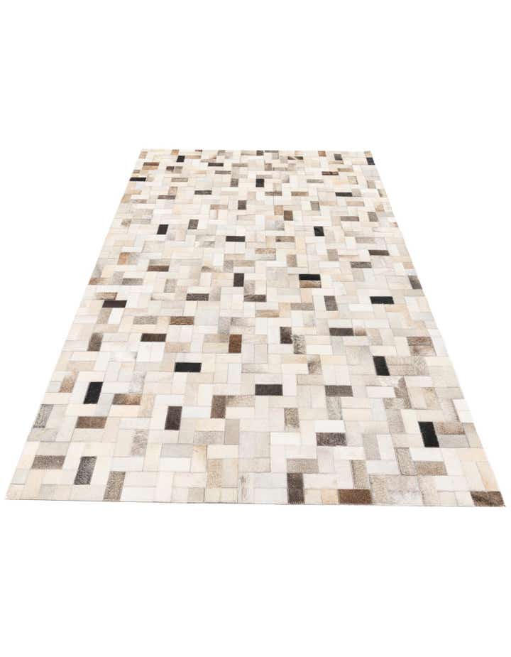 5' x 7' 11 Cowhide Stocks Rug