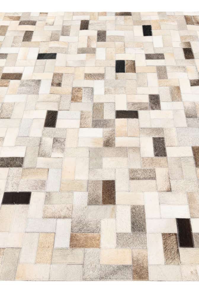 5' x 7' 11 Cowhide Stocks Rug