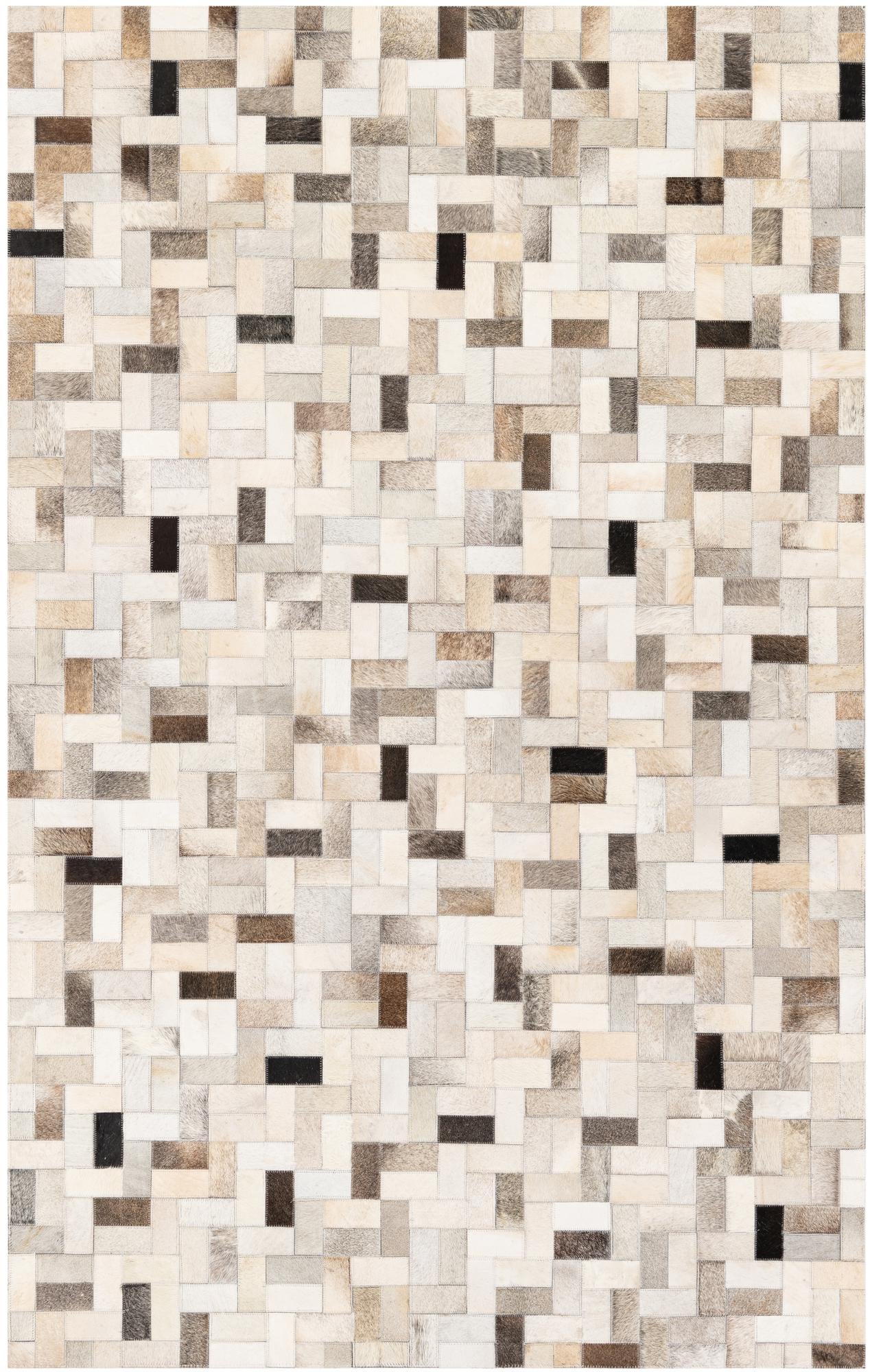 5' x 7' 11 Cowhide Stocks Rug