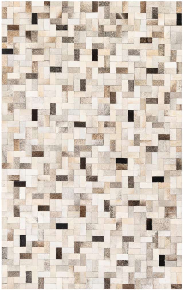 5' x 7' 11 Cowhide Stocks Rug