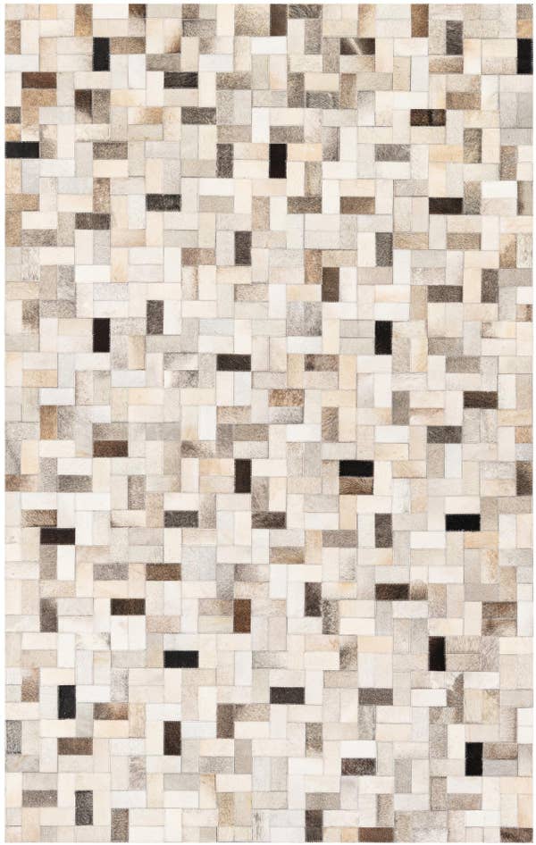 Detail image of 5' x 7' 11 Cowhide Stocks Rug