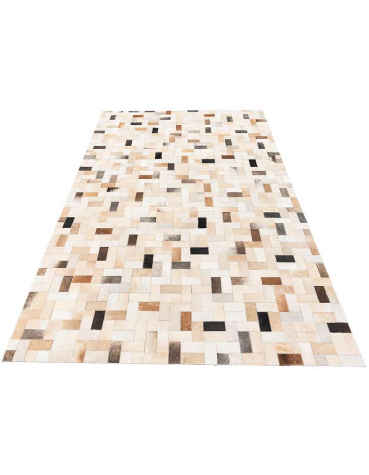 5' 1 x 8' Cowhide Stocks Rug