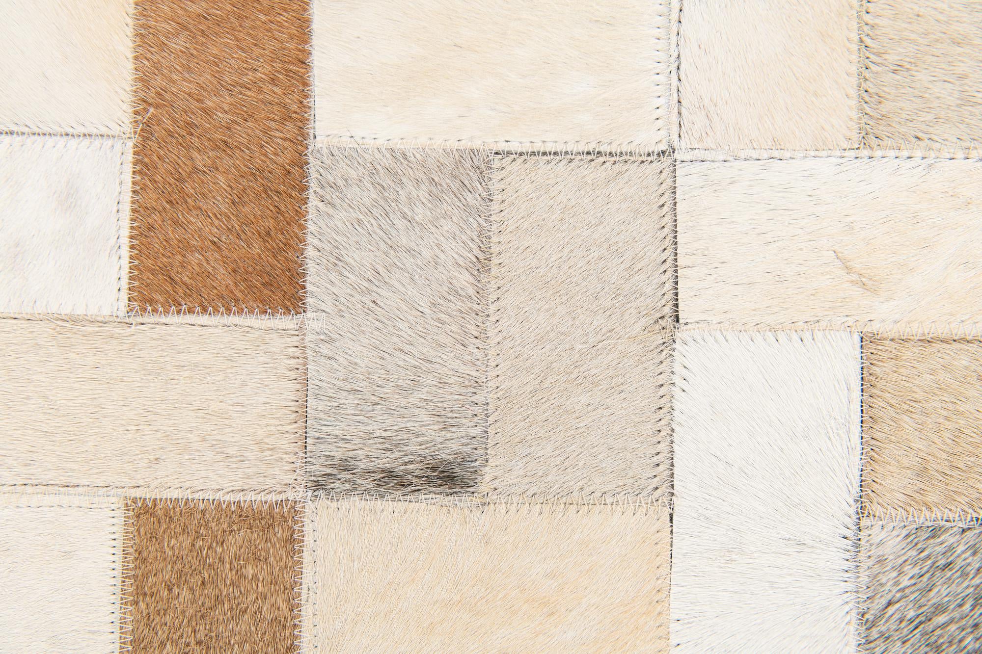 5' 1 x 8' Cowhide Stocks Rug
