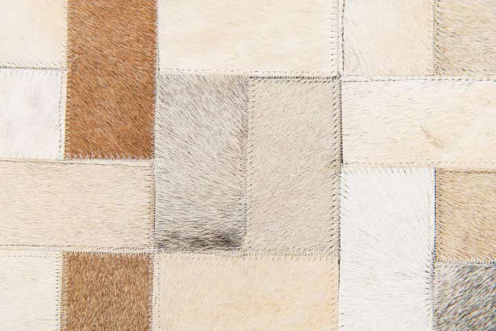 5' 1 x 8' Cowhide Stocks Rug
