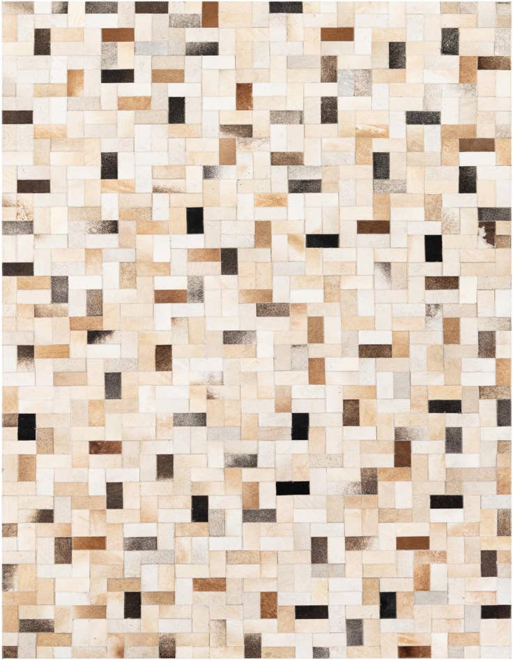 Detail image of 5' 1 x 8' Cowhide Stocks Rug