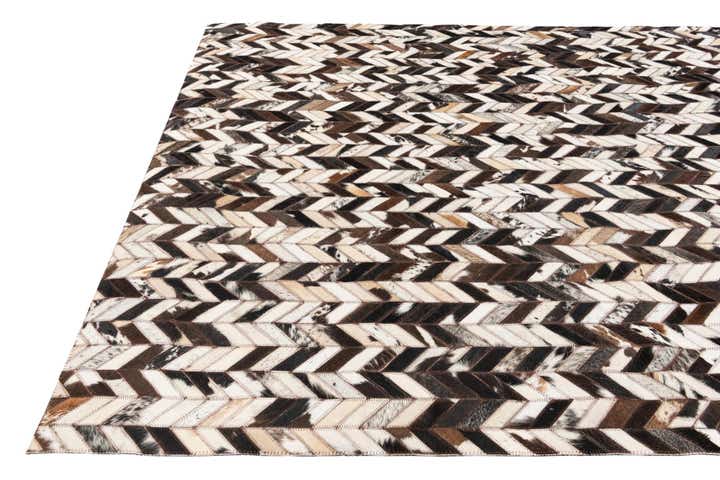 4' 11 x 7' 10 Cowhide Stocks Rug