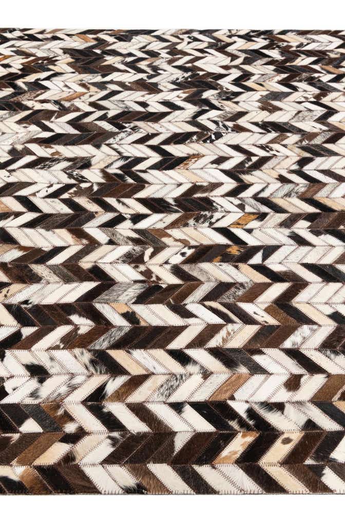4' 11 x 7' 10 Cowhide Stocks Rug