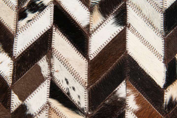 4' 11 x 7' 10 Cowhide Stocks Rug