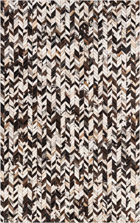 Detail image of 4' 11 x 7' 10 Cowhide Stocks Rug
