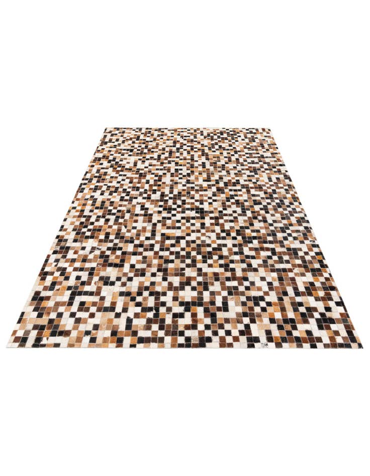 Detail image of 5' 5 x 7' 5 Cowhide Stocks Rug