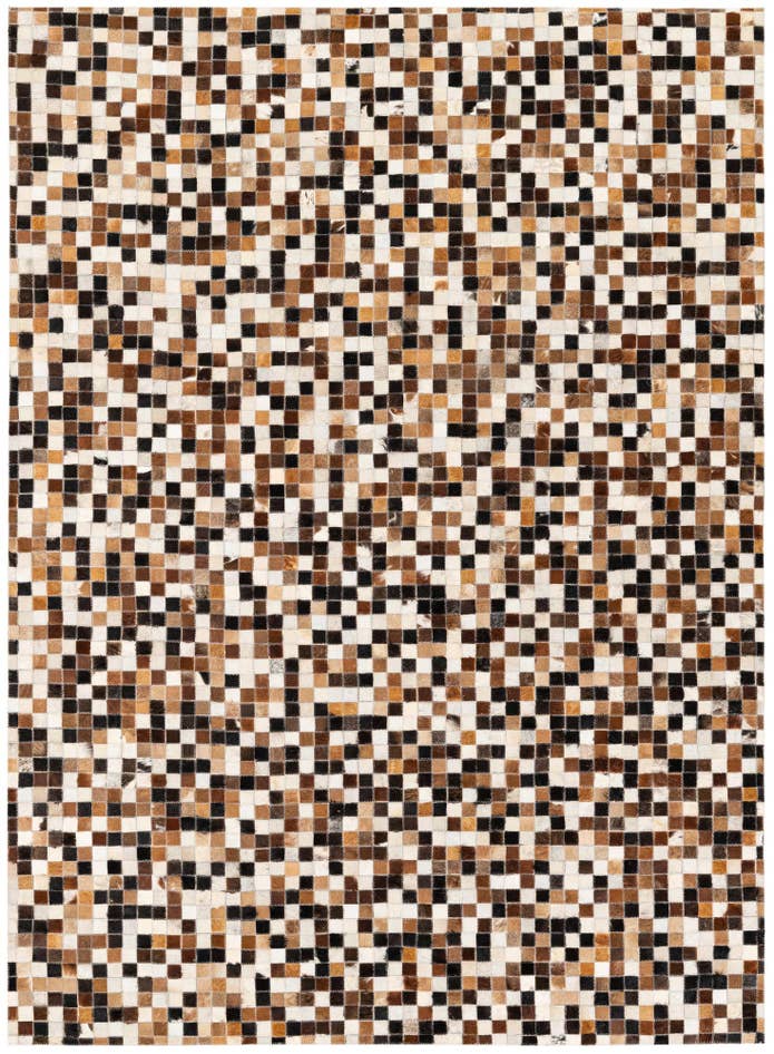 Detail image of 5' 5 x 7' 5 Cowhide Stocks Rug
