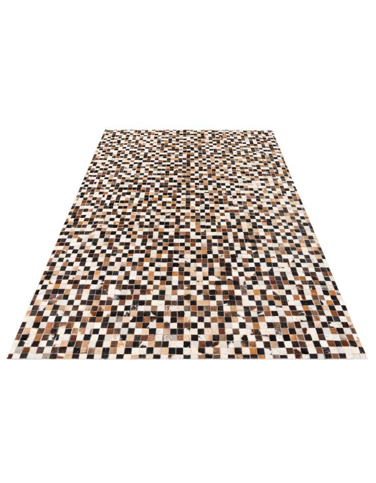 Detail image of 5' 3 x 7' 7 Cowhide Stocks Rug