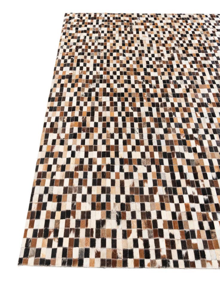 Detail image of 5' 3 x 7' 7 Cowhide Stocks Rug