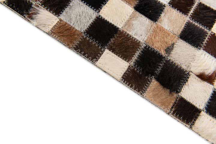 5' 3 x 7' 7 Cowhide Stocks Rug