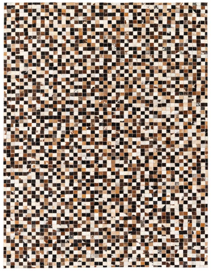 Detail image of 5' 3 x 7' 7 Cowhide Stocks Rug