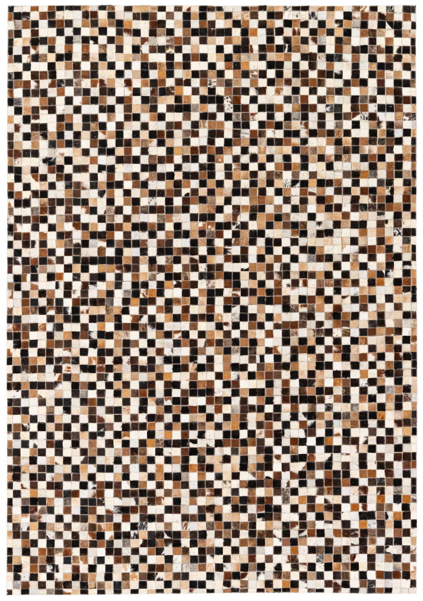 5' 3 x 7' 7 Cowhide Stocks Rug
