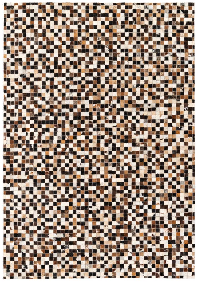 Detail image of 5' 3 x 7' 7 Cowhide Stocks Rug