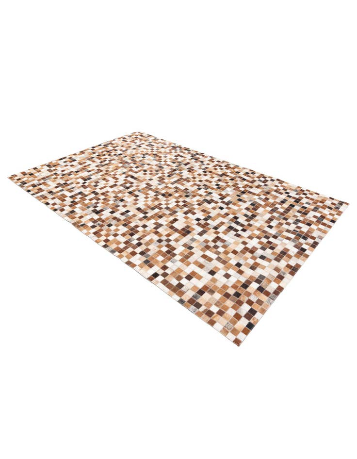 Detail image of 5' 2 x 7' 11 Cowhide Stocks Rug