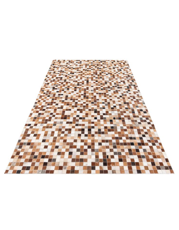 Detail image of 5' 2 x 7' 11 Cowhide Stocks Rug