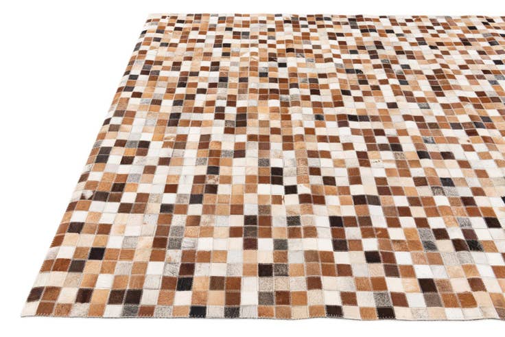 Detail image of 5' 2 x 7' 11 Cowhide Stocks Rug