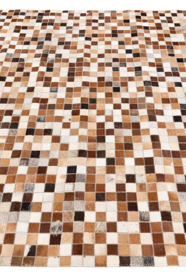 Detail image of 5' 2 x 7' 11 Cowhide Stocks Rug