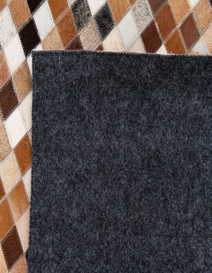 Detail image of 5' 2 x 7' 11 Cowhide Stocks Rug