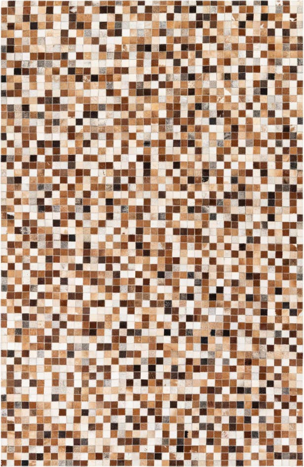 Detail image of 5' 2 x 7' 11 Cowhide Stocks Rug