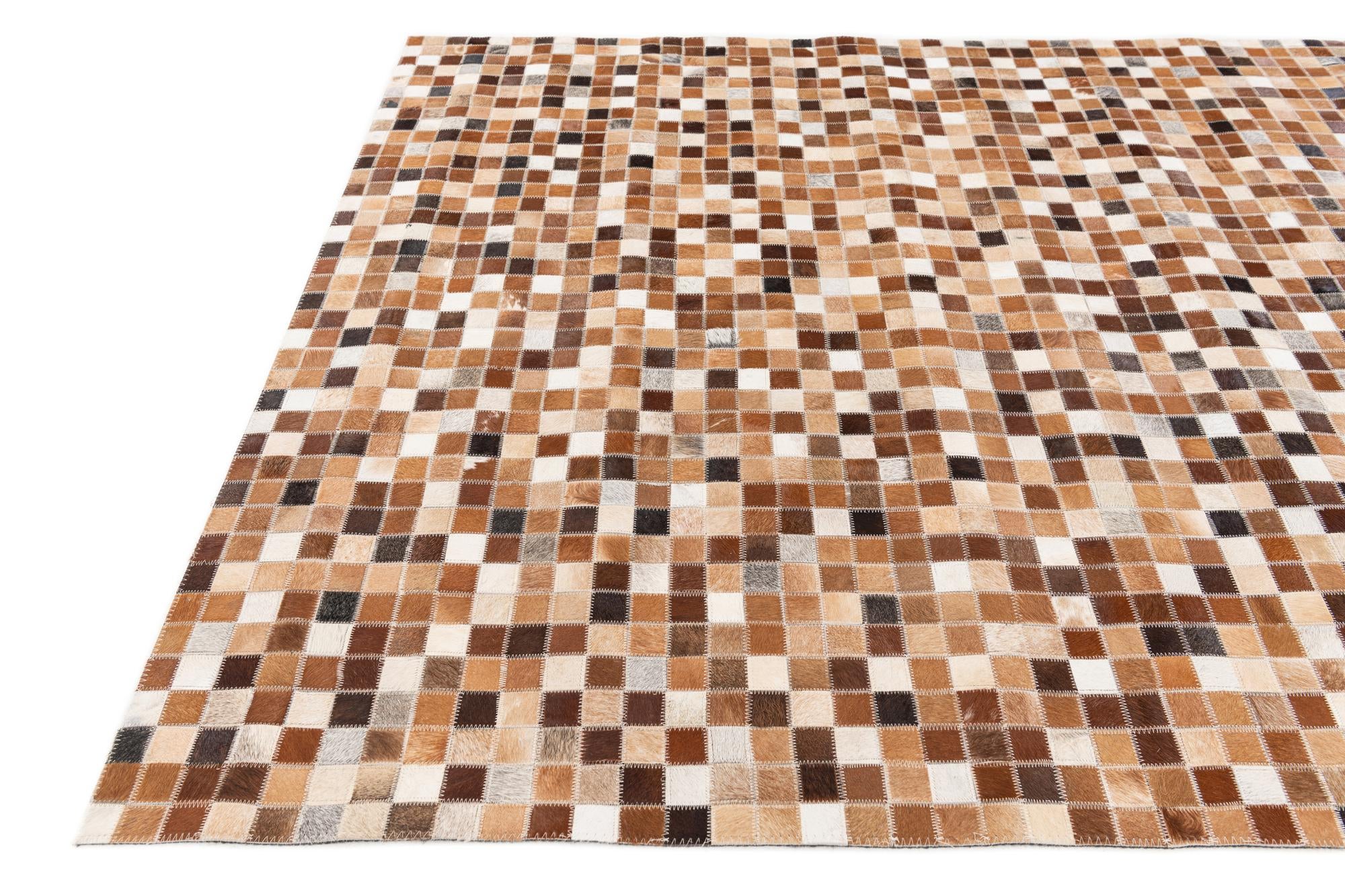 5' x 7' 10 Cowhide Stocks Rug