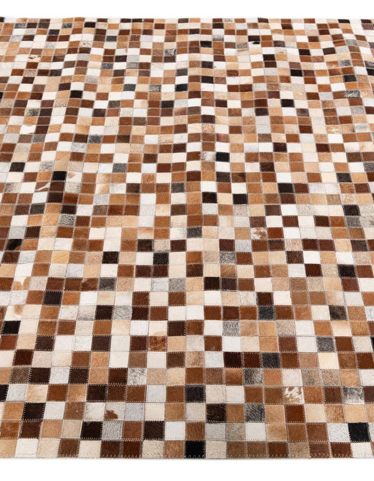 Detail image of 5' x 7' 11 Cowhide Stocks Rug