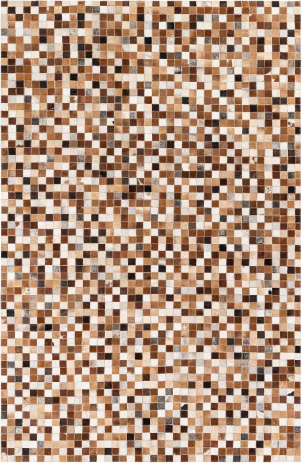 Detail image of 5' x 7' 11 Cowhide Stocks Rug