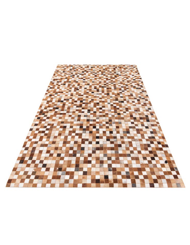 Detail image of 5' x 7' 10 Cowhide Stocks Rug
