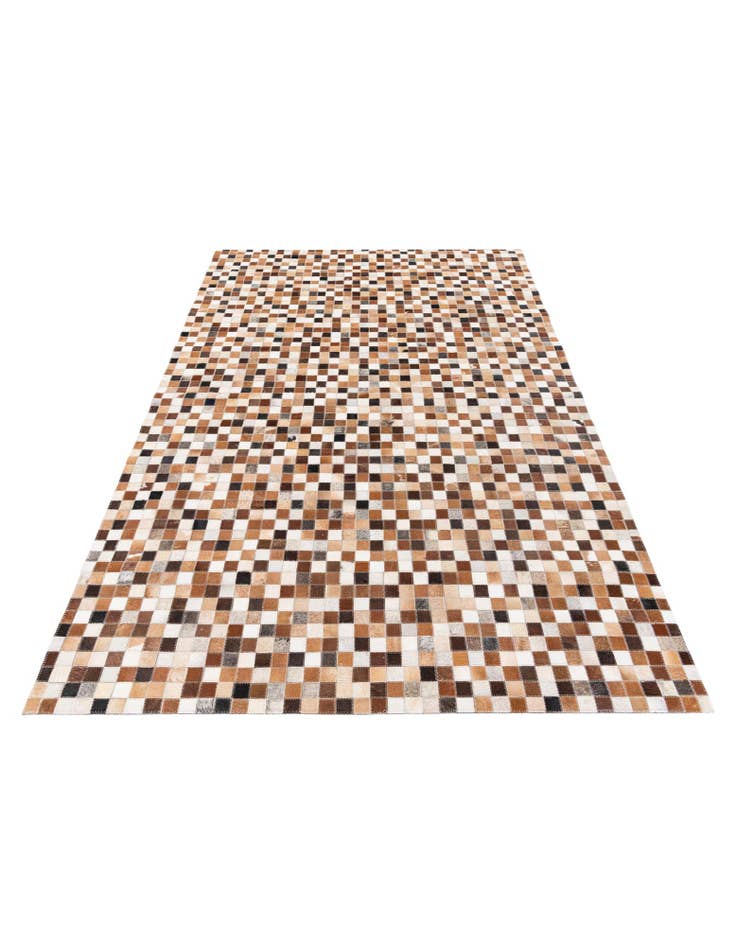 Detail image of 5' 1 x 7' 10 Cowhide Stocks Rug