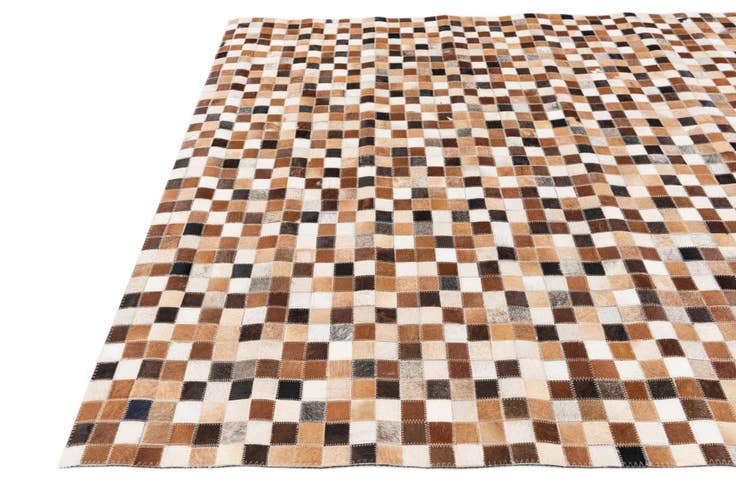 Detail image of 5' 1 x 7' 10 Cowhide Stocks Rug