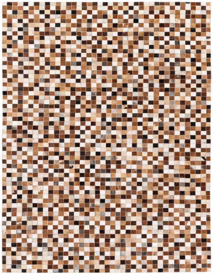 Detail image of 5' 1 x 7' 10 Cowhide Stocks Rug