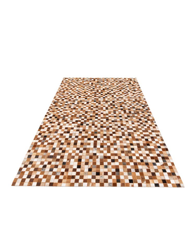 Detail image of 5' 2 x 8' Cowhide Stocks Rug